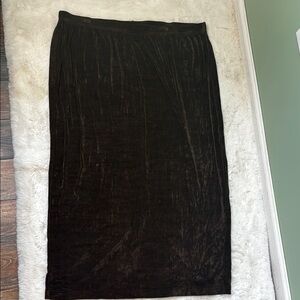 Vikki Vi brown travel skirt 3X